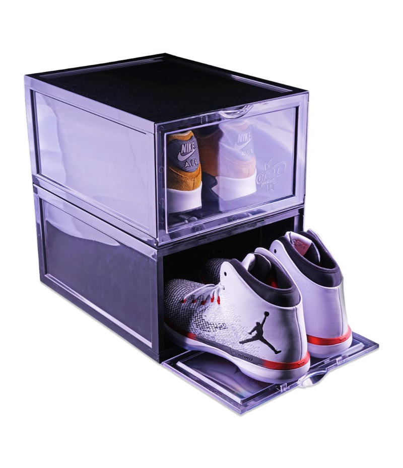 Crep Protect - Crate, Shoe/Sneaker/Trainer Stackable Storage Drop Front Box with Clear Door - Image 3